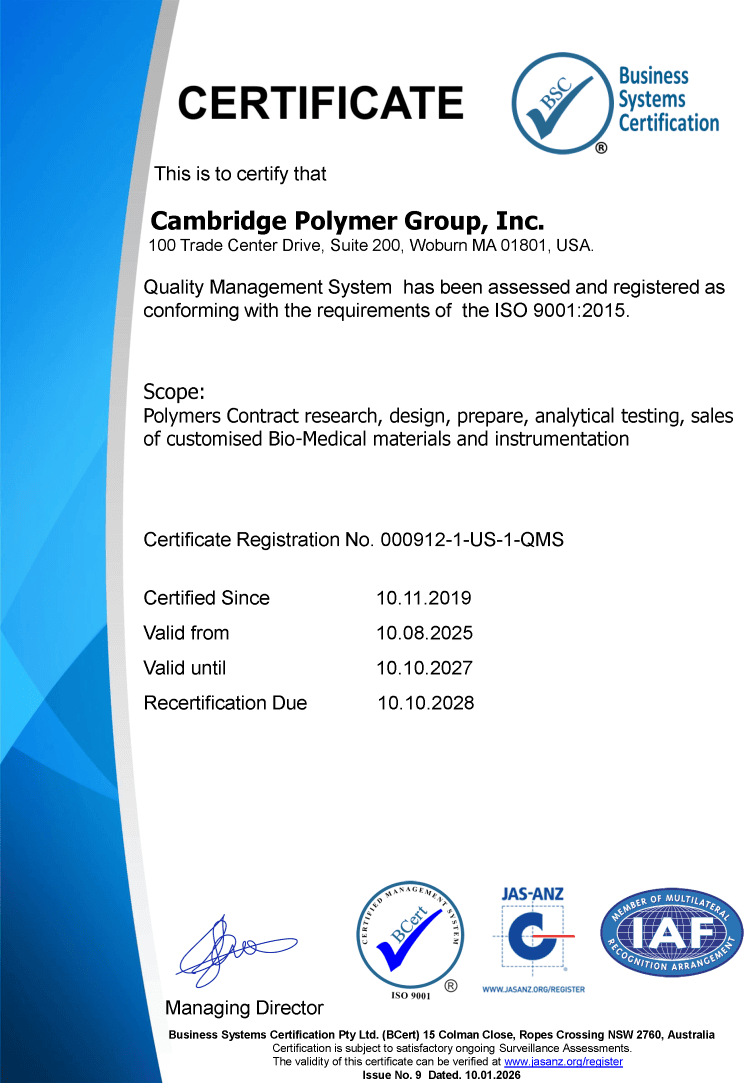 CPG Achieves ISO 9001:2015 Certification