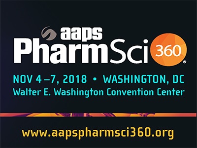 AAPS PharmSci 360 2018, Booth 1343 AAPS PharmSci 360 2018, Booth 1343