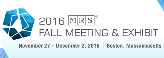 MRS Fall Meeting & Exhibit MRS Fall Meeting & Exhibit